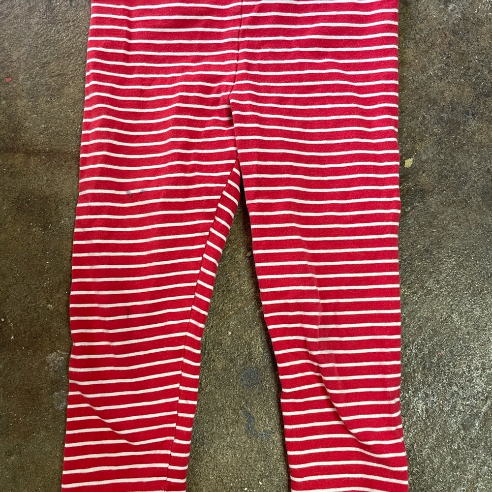 Jessica Simpson 3T red and white striped leggings